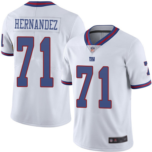 Men New York Giants #71 Will Hernandez Limited White Rush Vapor Untouchable Football NFL Jersey->new york giants->NFL Jersey
